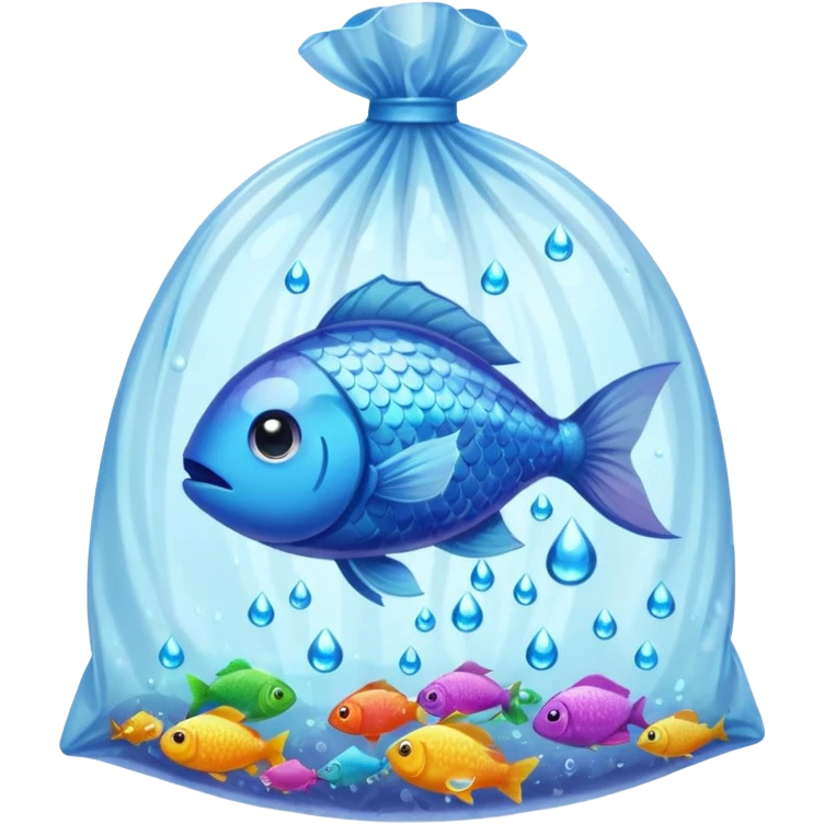 1 ios  fish inside a plastic bag emoji