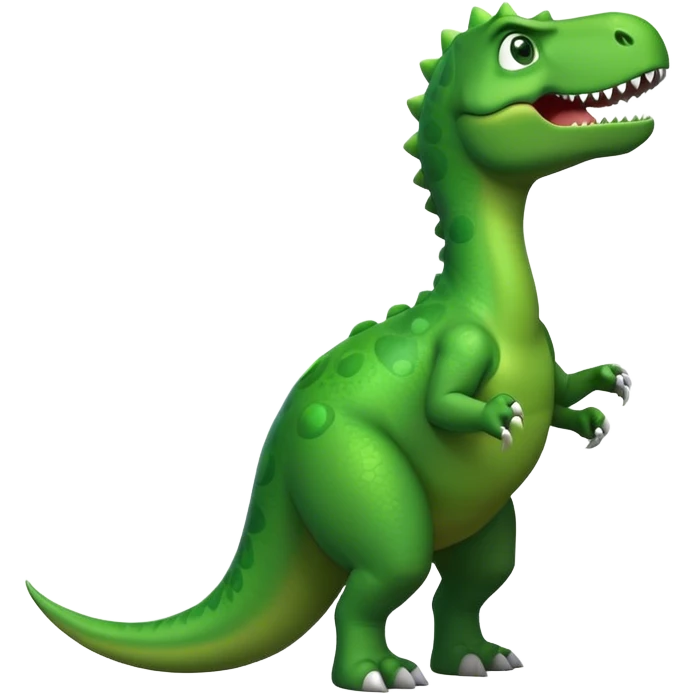 Dinosaur scratching his butt emoji