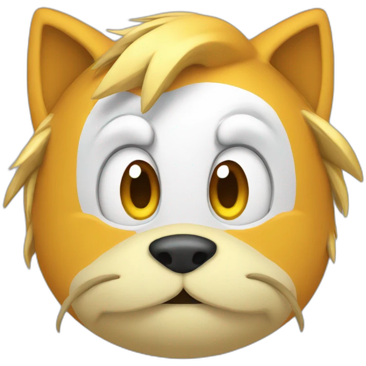 Tails character head emoji