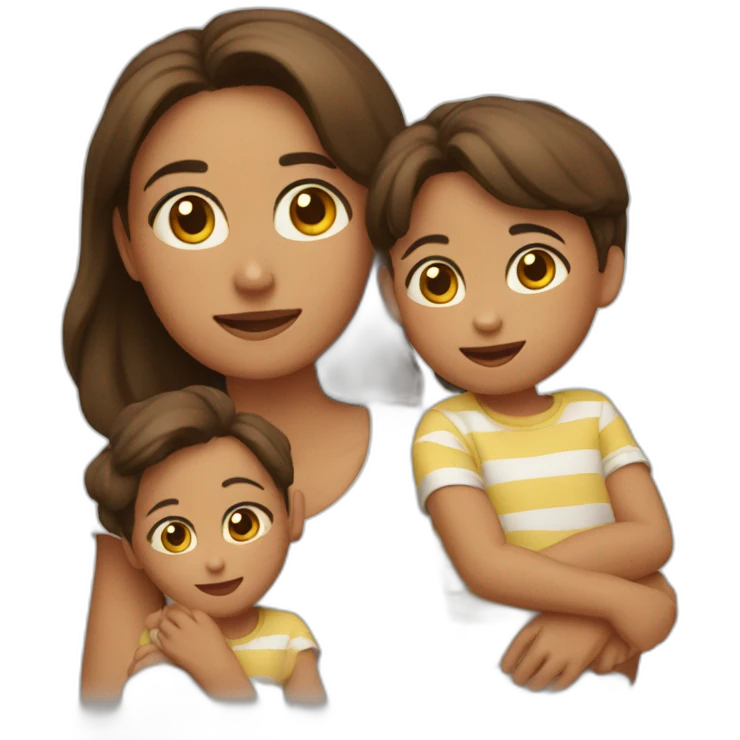 madre y hijos emoji