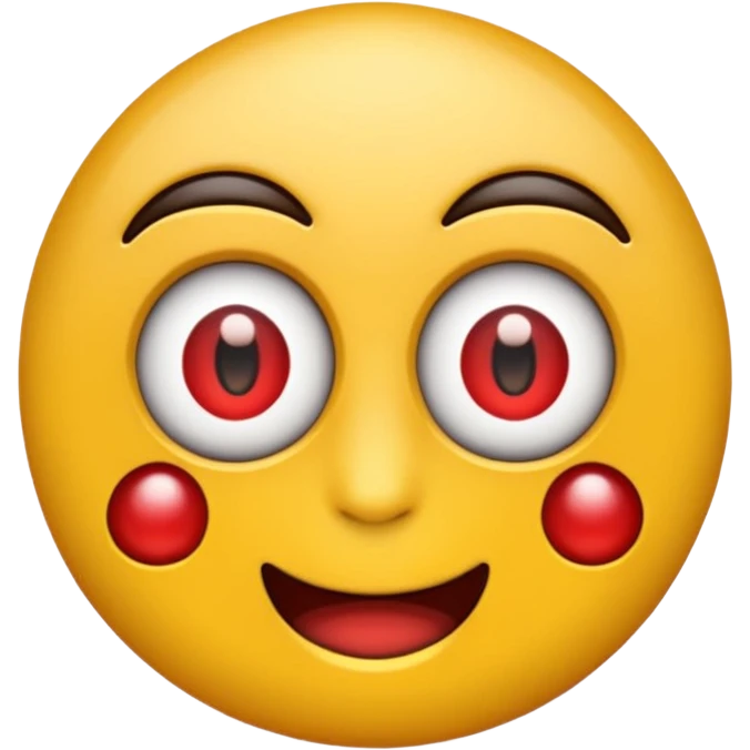 Emoji cansado con ojos rojos emoji