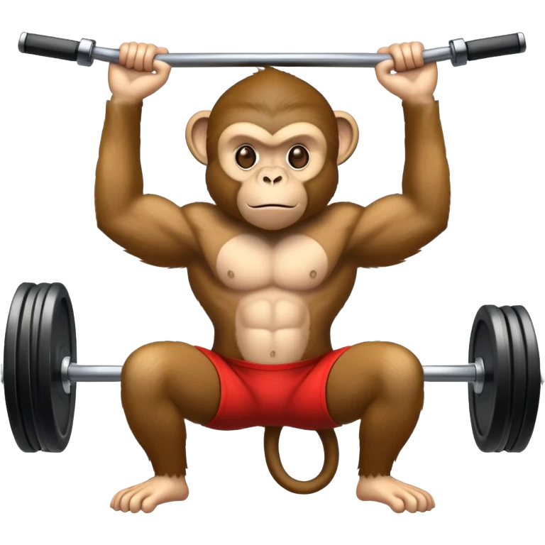 Monkey in gym emoji