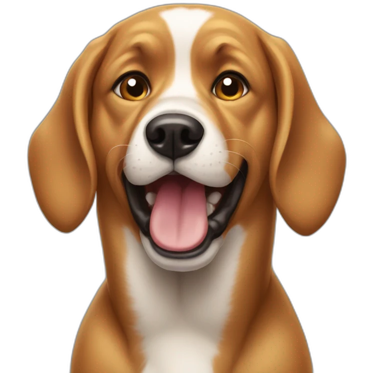 Dog drooling emoji