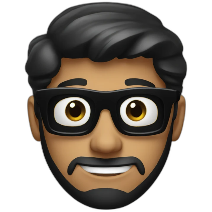 Men in black emoji