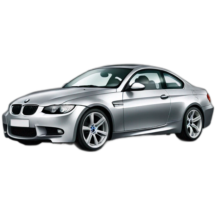 Bmw e92 coupé silver emoji