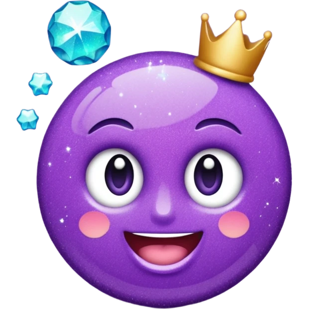Glitter Roxo e Ciano Mão apontando para direita emoji