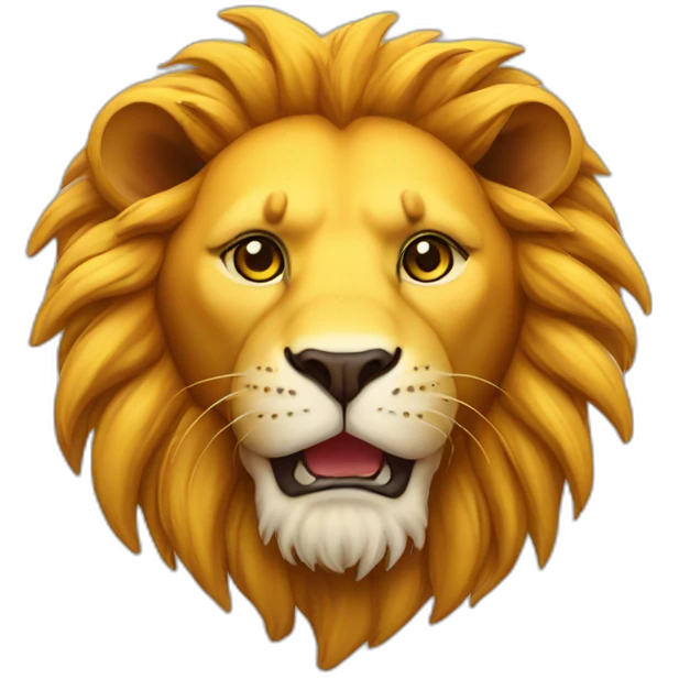 lion, sun emoji