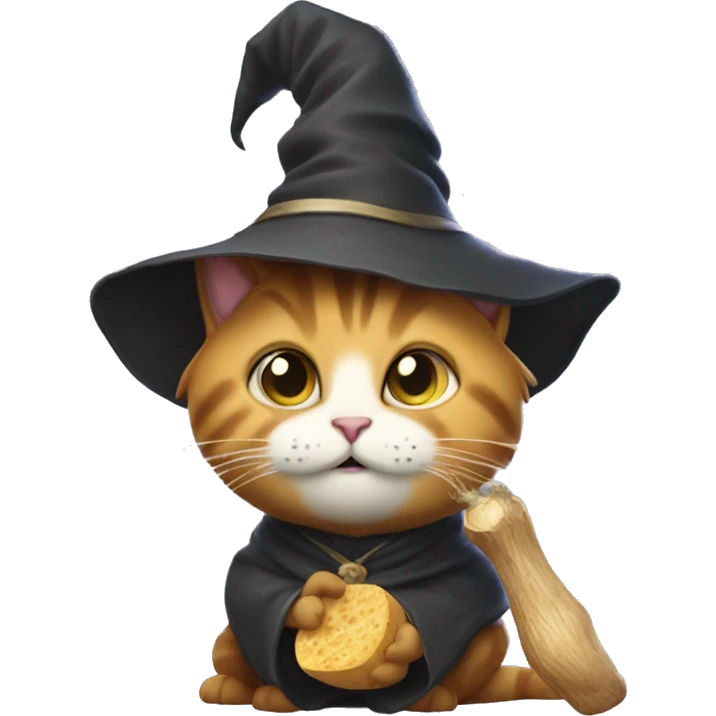 Dave the magical cheese wizard (It's a cat) emoji