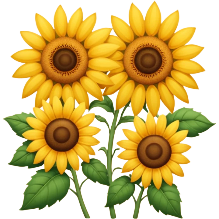Girasol y avejita emoji