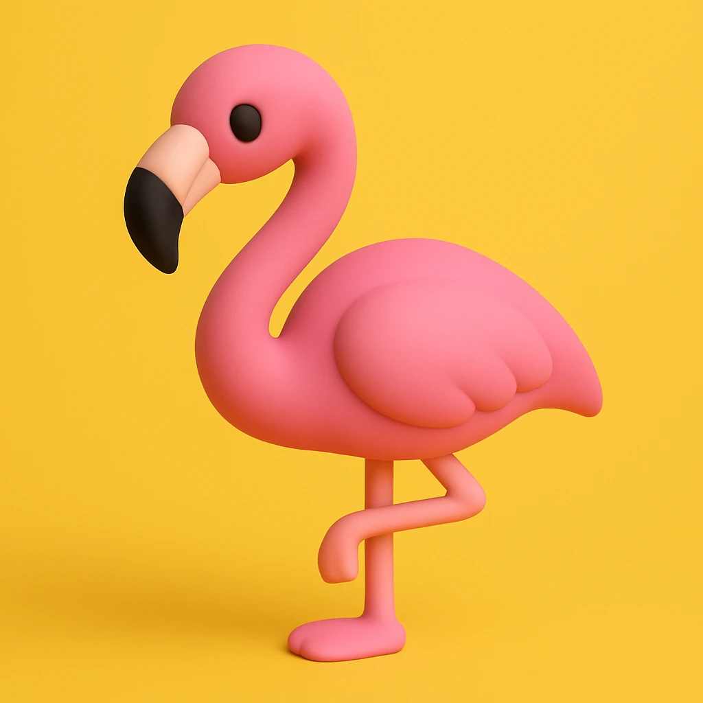 flamingo emoji