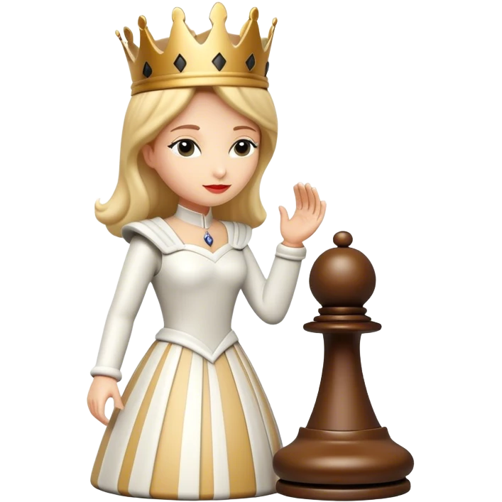 A chess piece (maybe a queen or knight) making a decisive move. emoji