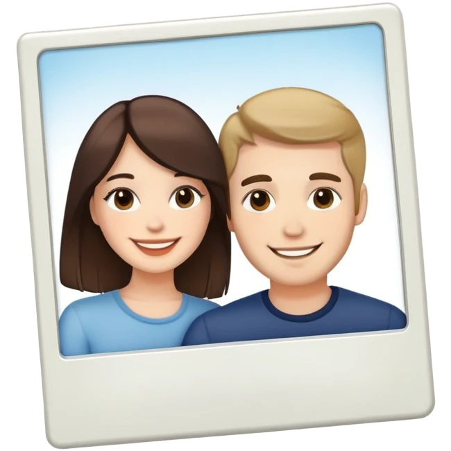 couple in a polaroid frame emoji