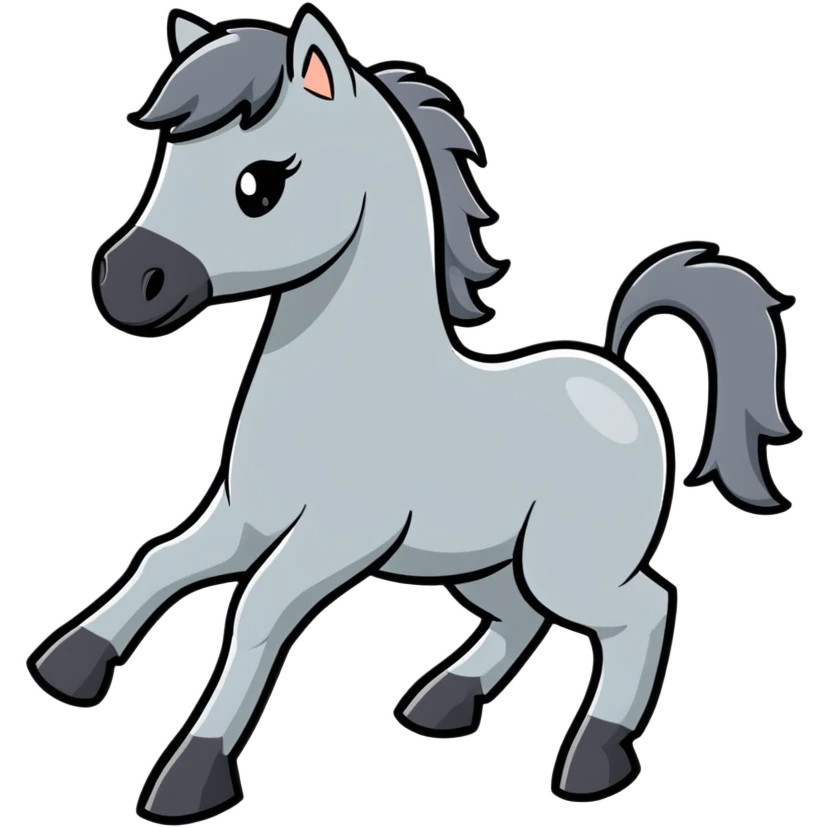 Grey horse emoji