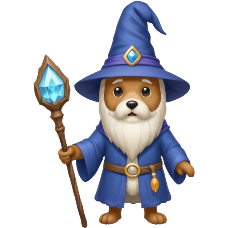 Dog wizard emoji
