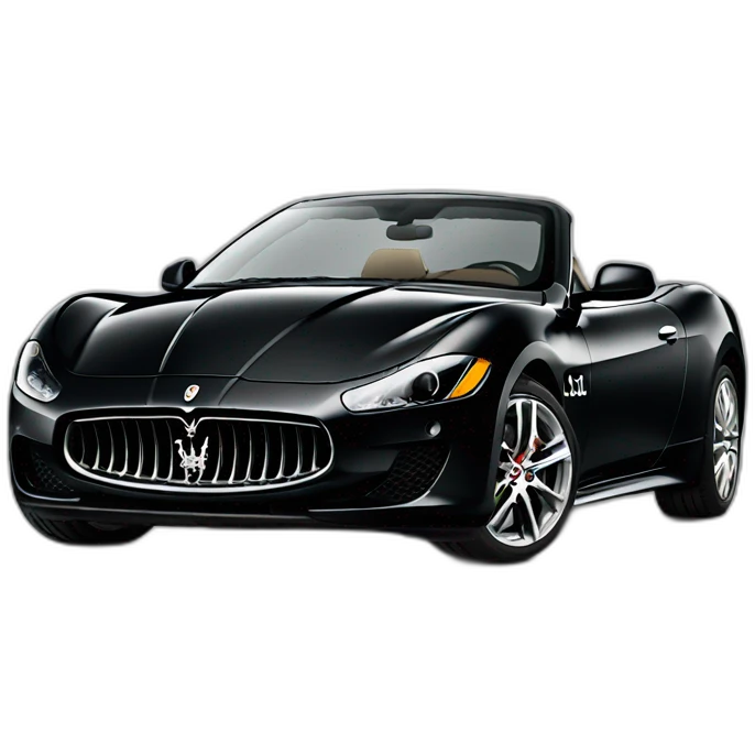 maserati black emoji