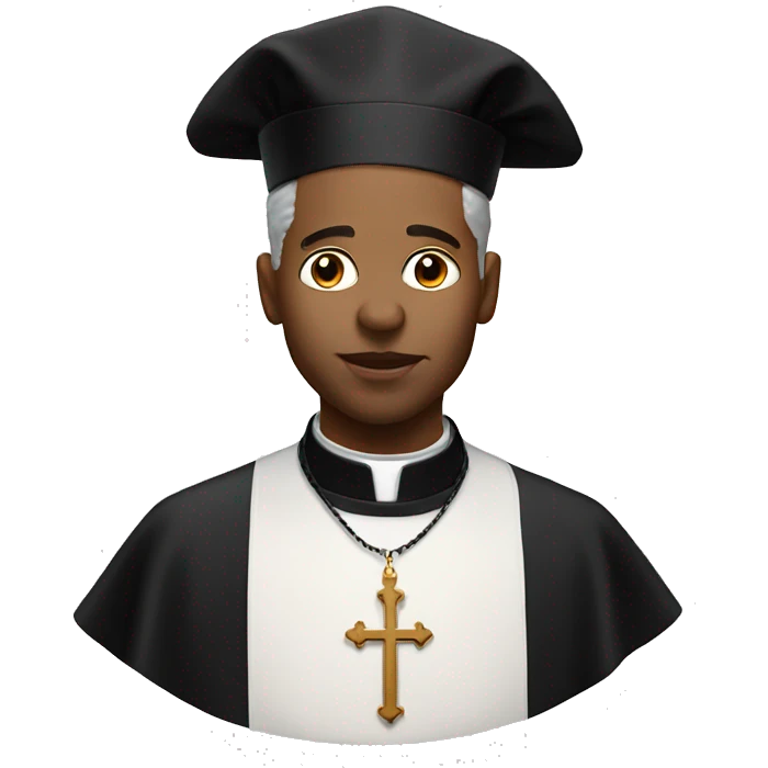 Catholic priest licking lips emoji