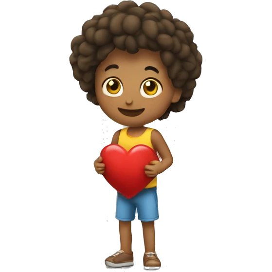 un coeur sur la joue emoji