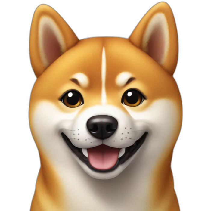 happy shiba dog emoji