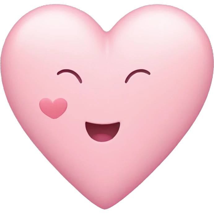 Pastel pink heart emoji