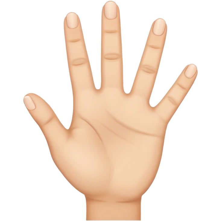 Hand showing 4 fingers emoji