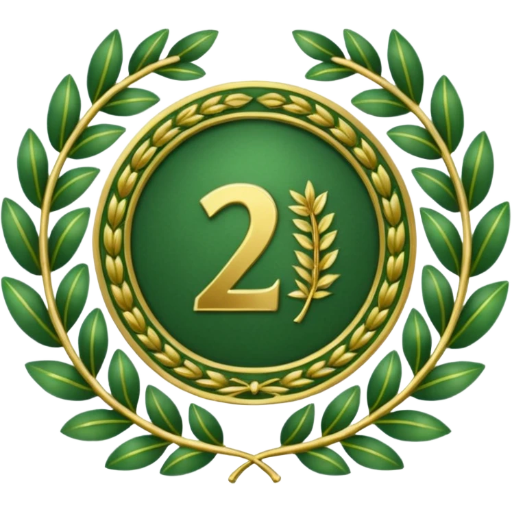The number that took 23rd place was decorated with an imperial laurel wreath emoji