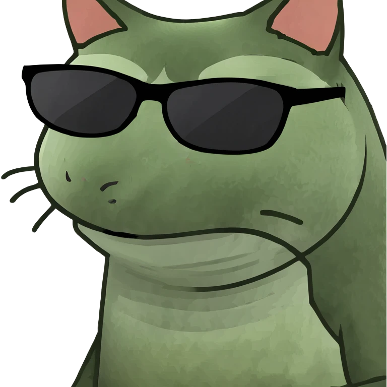 Cat with sunglasses emoji