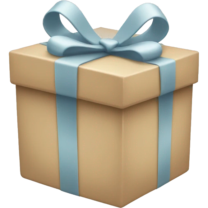 beige gift box emoji