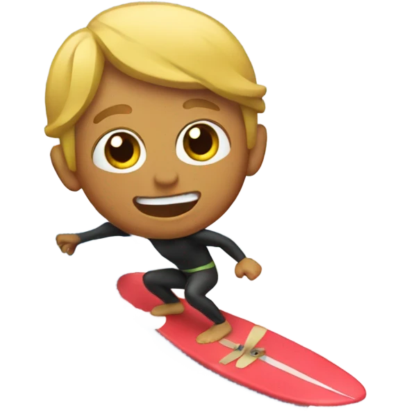 Surfing snow emoji