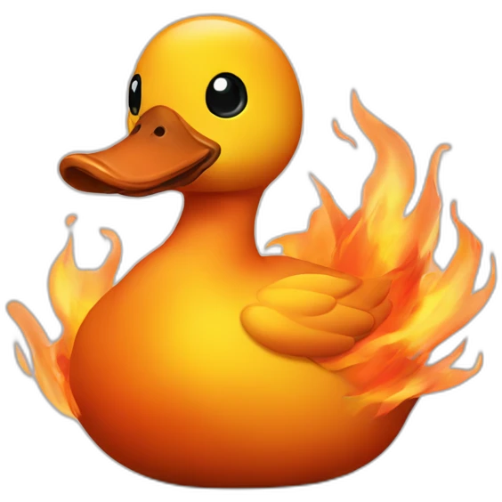 fire-duck emoji