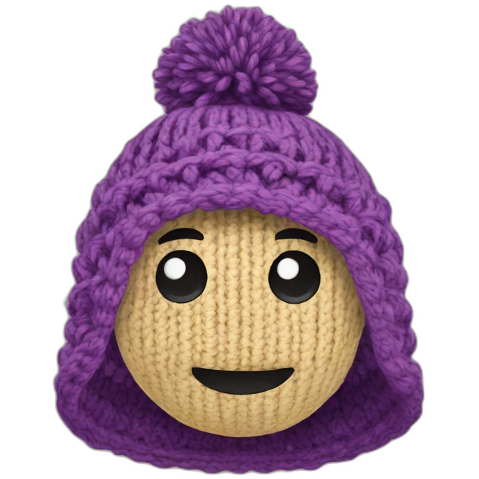 crochet hat emoji