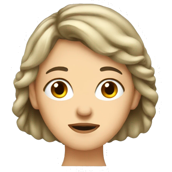 thinking european caucasian women emoji
