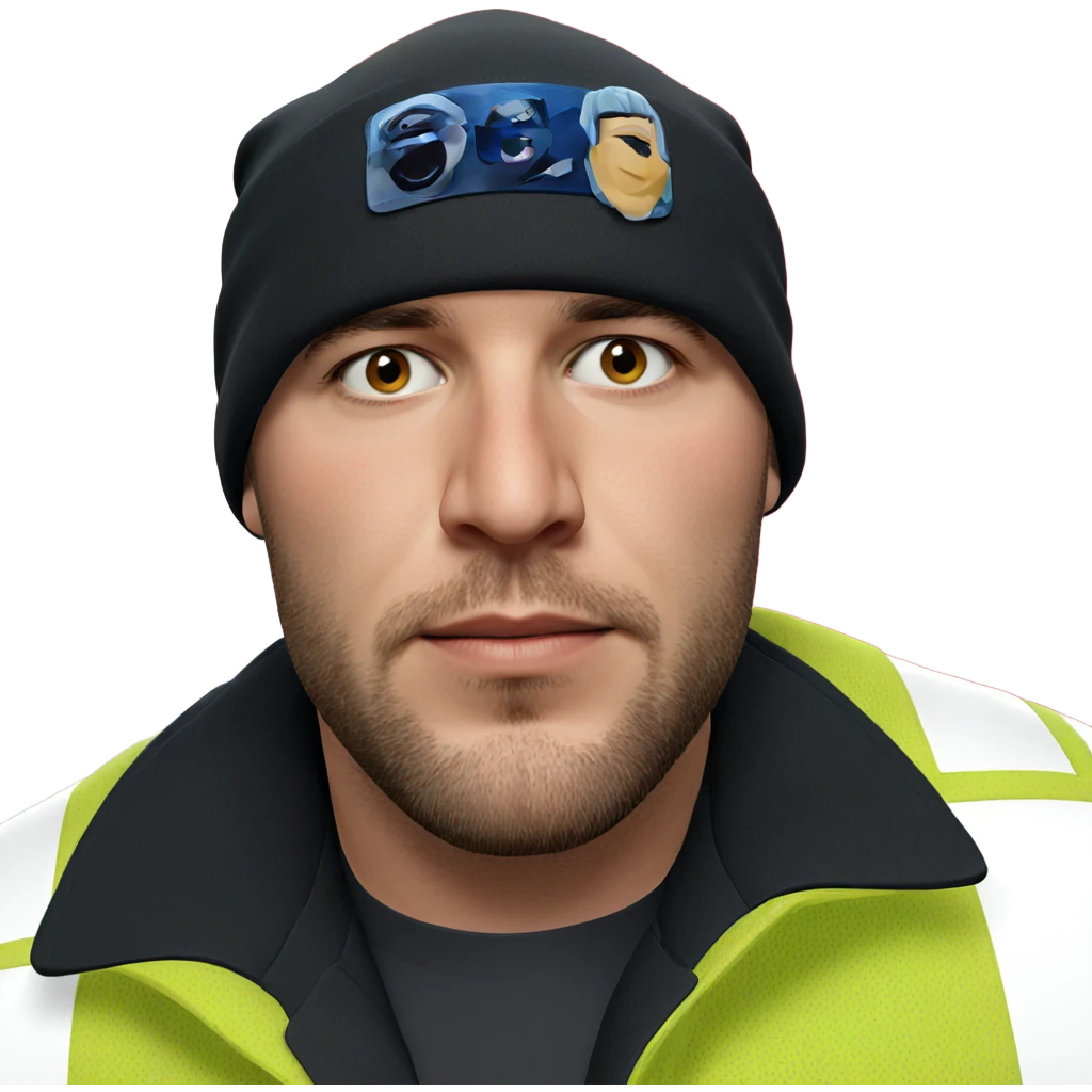 realistic male portrait with beard emoji