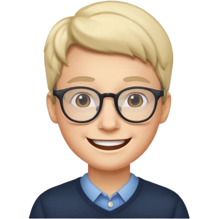 smiling with glasses emoji