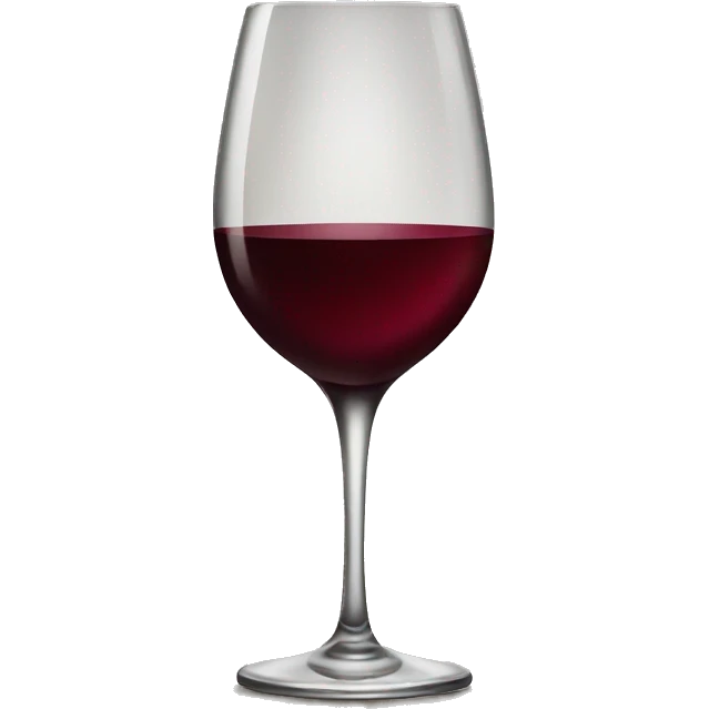 elegant wine glass emoji