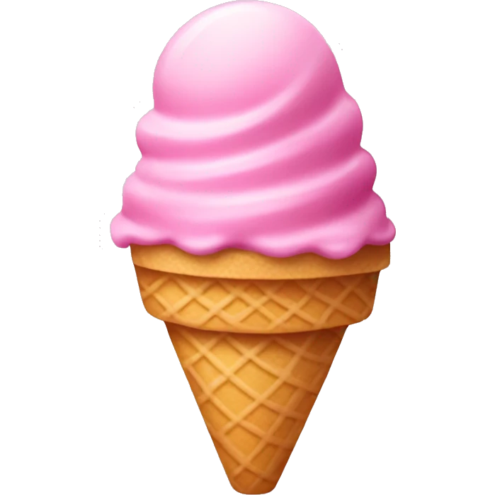 Pink ice cream emoji