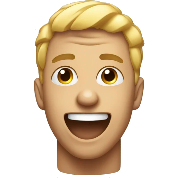 Pointing at you while laughing with eyes open  emoji