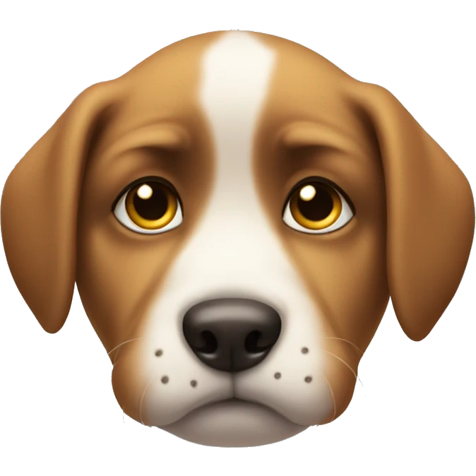 Puppy eyes sad face emoji