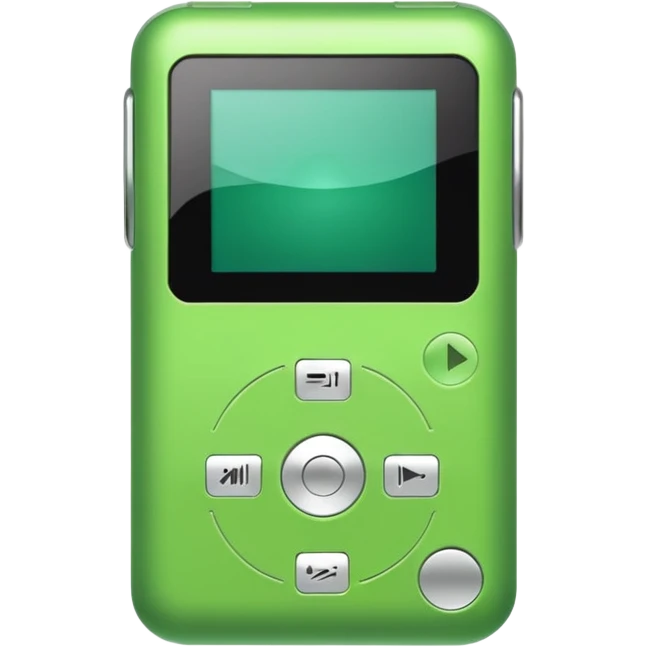 green mp3 player emoji