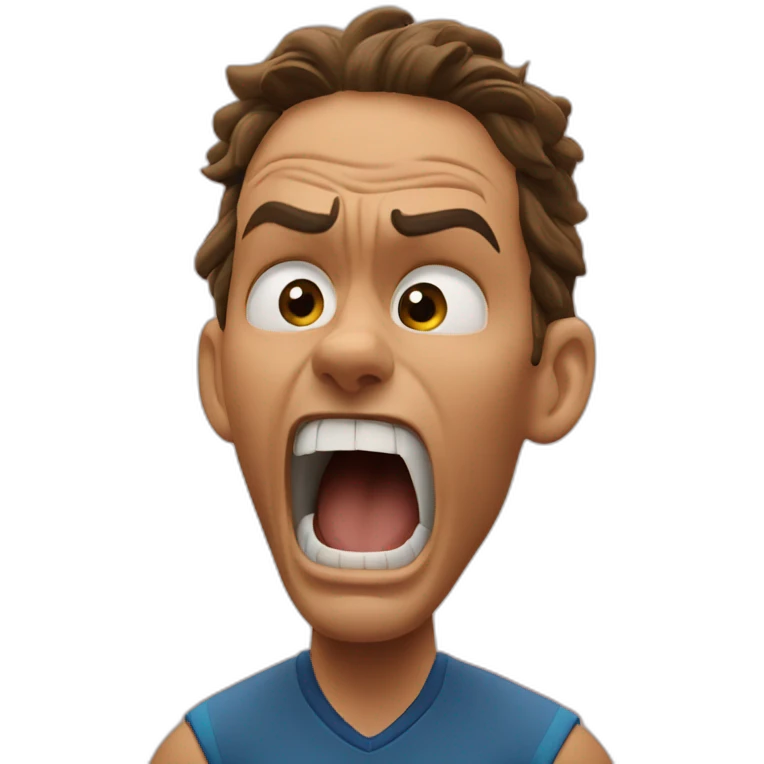 Rafael nadal screams emoji