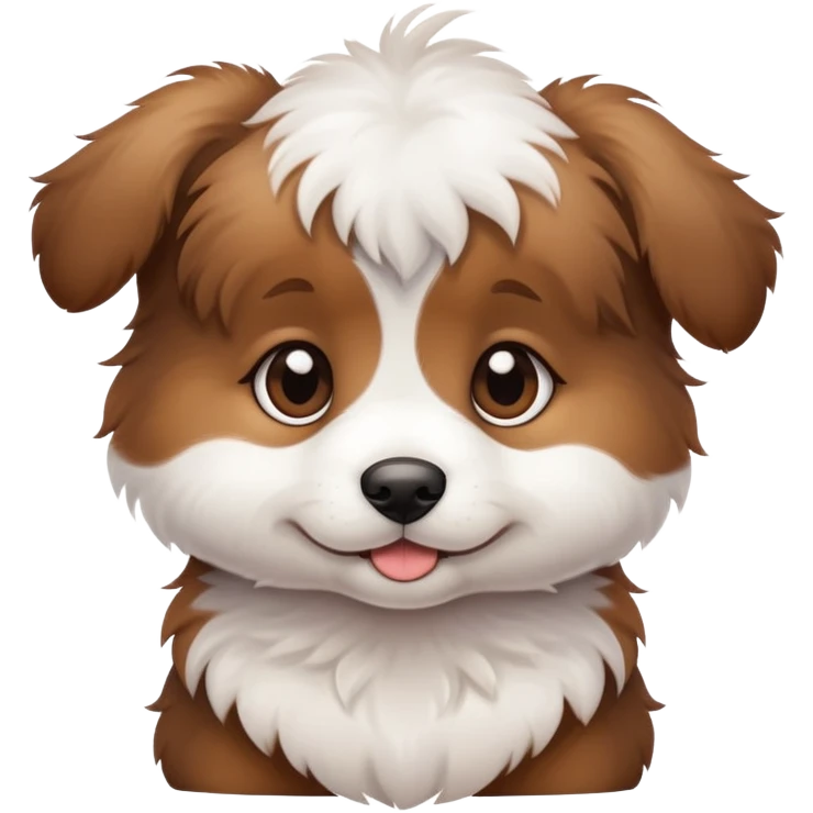 Short cute puppy emoji