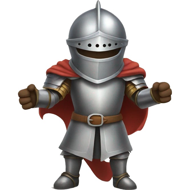 knight opening his arms emoji
