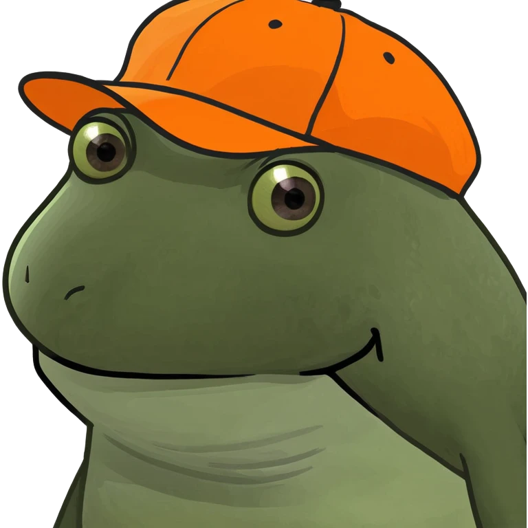 bufo with orange cap emoji