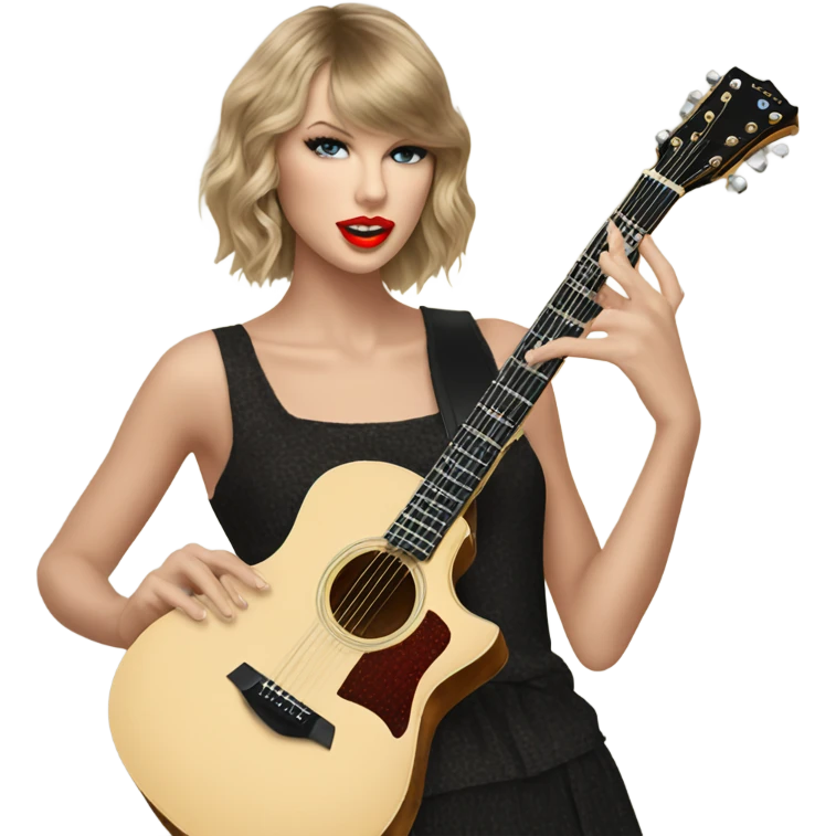 Taylor swift with guitar  emoji
