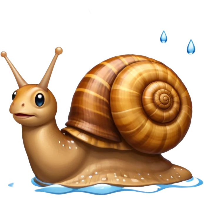 snail under the rain  emoji