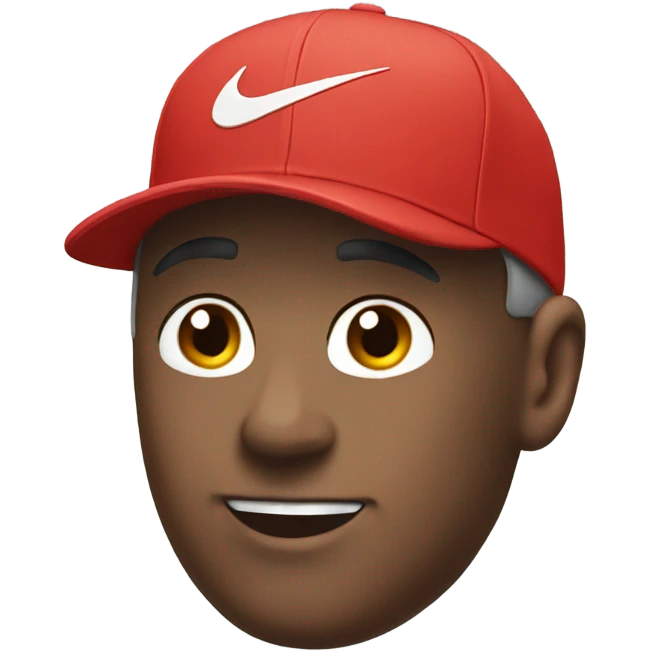 Nike red cap emoji