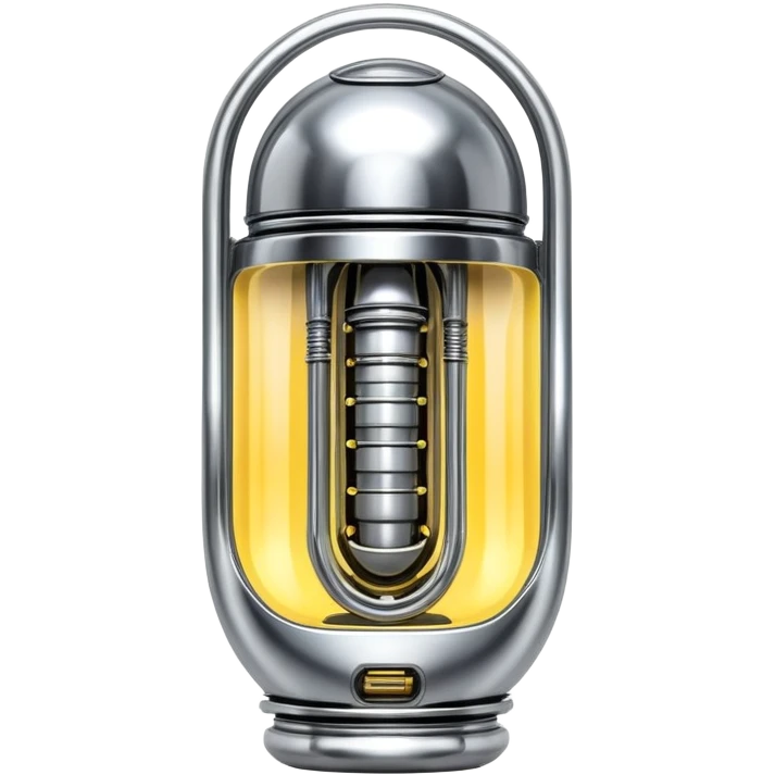 sorayama giger fuel capsule chrome glowing emoji