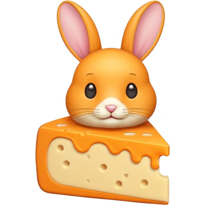 a cheese bunny emoji
