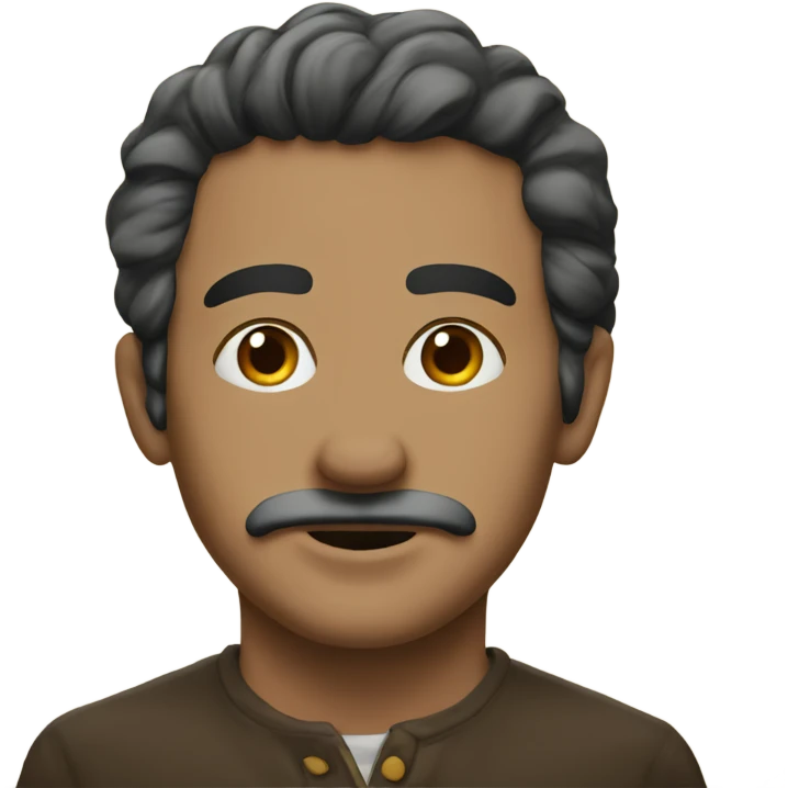 a book with the portrait of a man on the cover emoji