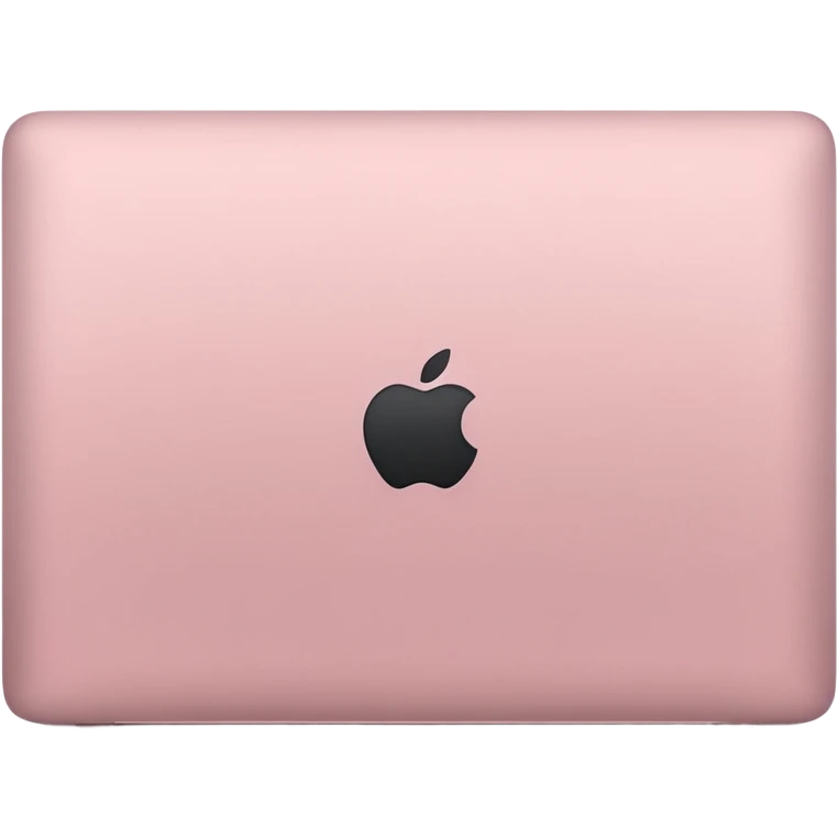 back of baby pink MacBook  emoji