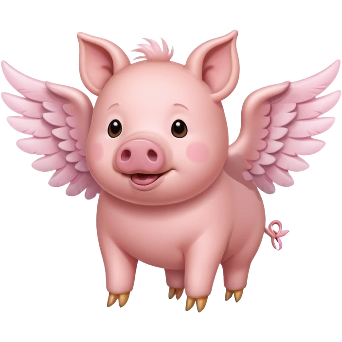 Pig flying  emoji